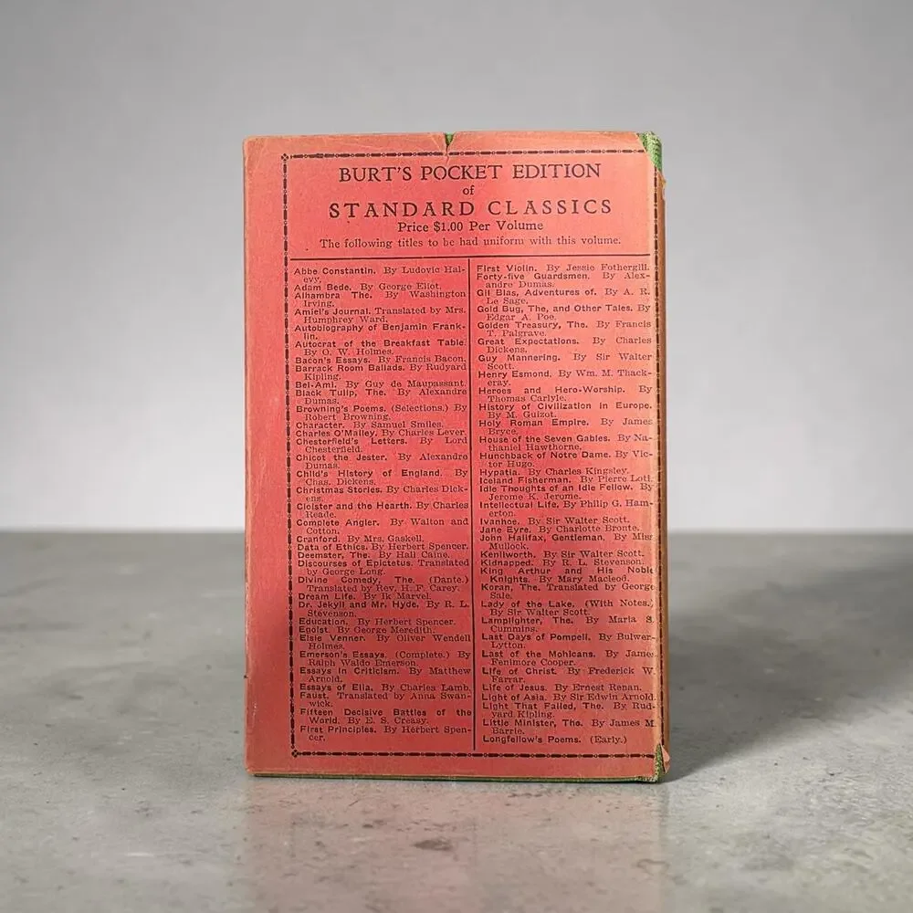 1920s Romola George Eliot Antique Book Burts Pocket Edition Standard Classics